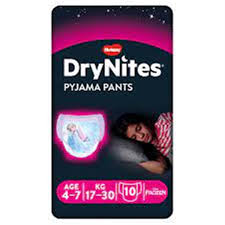 Huggies Drynites Girl 10S 4-7 Years